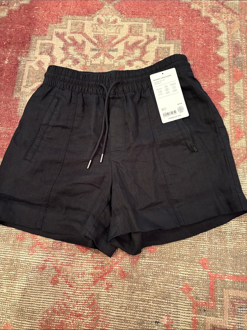 Athleta Retreat Linen Shorts size xxs